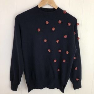 Zara Kids Navy Sweater with Red Accents
